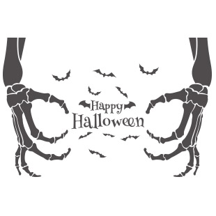 Squelette mains halloween