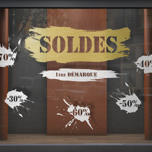 Soldes effet peinture