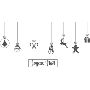 Guirlande pendentifs Joyeux Nol