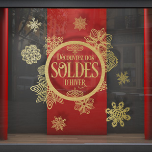 Soldes et flocons